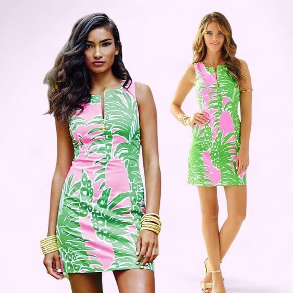 Lilly Pulitzer Mila Zip Front Shift Dress - 100% Cotton - Size 2 - Picture 3 of 7